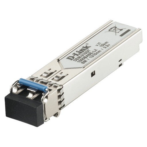 [DLKDEM310GT] D-Link DEM-310GT 1000BASE-LX Single-Mode 10KM LC SFP Transceiver (New)