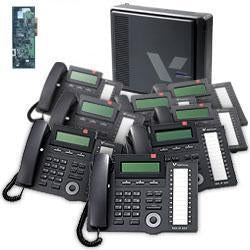 [VOD400348-REF] Vertical Vodavi 4003-48 SBX IP R3 6x16 Basic KSU with Voice Mail and Eight 24 Button Phones (Refurbished)