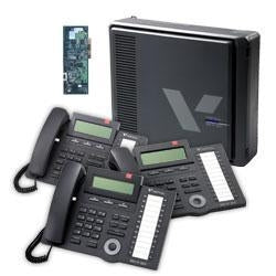 [VOD400323-REF] Vertical Vodavi 4003-23 SBX IP R3 3x8 Basic KSU with Voicemail and Three 24 Button Phones (Refurbished)