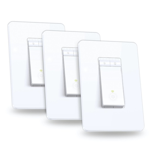 [TPLKHS220P3] TP-Link HS220P3 Kasa Smart Wi-Fi Light Switch, Dimmer 3-Pack (New)