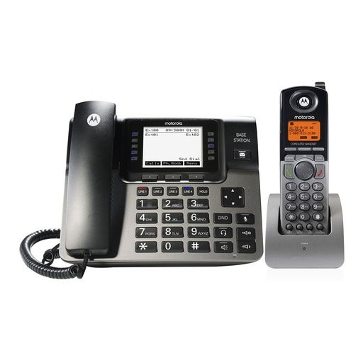 [MOTML1250] Motorola ML1250 DECT 6.0 Expandable 1-4 Lines Business Phone System with Digital Receptionist & Voicemail, Base Station + 1 Handset (New)