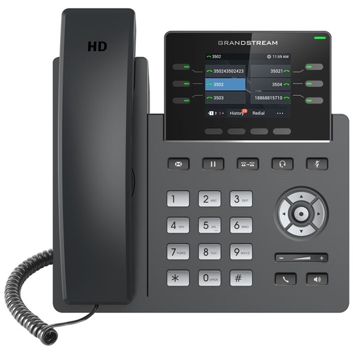 [GRSGRP2613] Grandstream GRP2613 3-Line Carrier-Grade Gigabit PoE IP Phone (New)