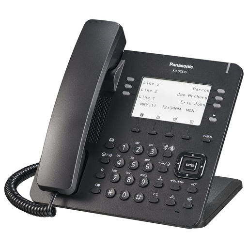 [PANKXDT635-BLK] Panasonic KX-DT635 Digital Display 6-Line Speakerphone (Black)