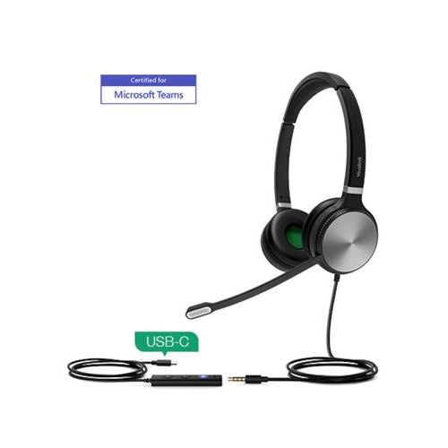 [YLKUH36DUALTEAMSUSBC] Yealink UH36-DUAL-TEAMS-USB-C Wired Binaural Headset