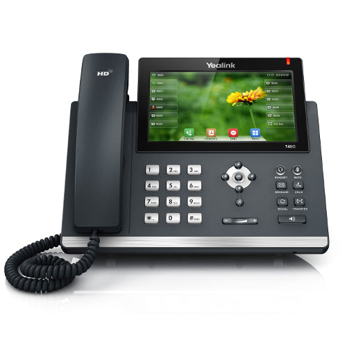 [YLKSIPT48G-BLK-REF] Yealink SIP-T48G Ultra-Elegant Gigabit Touchscreen IP Phone (Black/Refurbished)