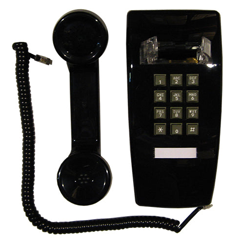 [TLP2554-BLK] Telephone 2554 Single-Line Wall Phone (Black)