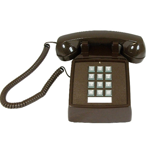 [COR250045VBA20M-BRO-REF] Cortelco 250045-VBA-20M Desk Phone with Volume Control (Brown/Refurbished)