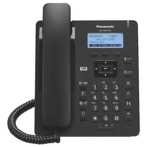 [PANKXHDV130BAC] Panasonic KX-HDV130B-AC Entry Level IP Phone with Power Supply