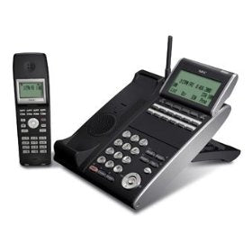 [NECDTL12BT1-BLK-REF] NEC 680008 DT330-Plus DTL-12BT-1 BCH 12-Button Display Digital Cordless Phone (Black/Refurbished)