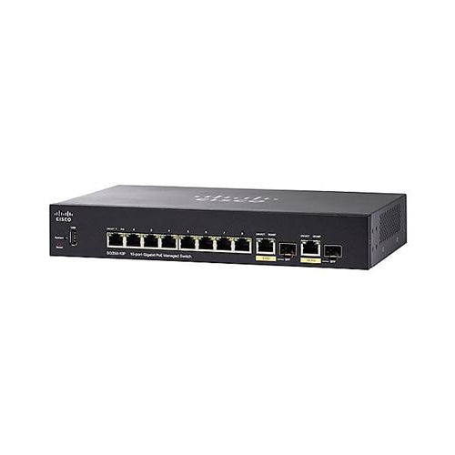 [CSOSG35010PK9NA] Cisco SG350-10P-K9-NA 10-Port Gigabit PoE Managed Switch