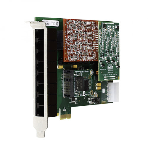 [DIG1A8B03F] Digium 1A8B03F 8-Port Modular Analog PCI-Express Card with 8 Trunk Interfaces and Echo Cancellation