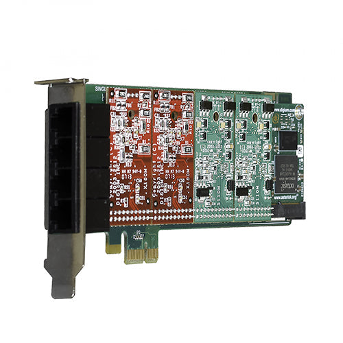 [DIG1A4B03F] Digium 1A4B03F 4-Port Modular Analog PCI-Express Card with 4 Trunk Interfaces and Echo Cancellation