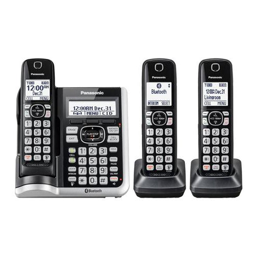 [PANKXTGF573S] Panasonic KX-TGF573S Cordless Phone with Answering Machine and 3 Handsets