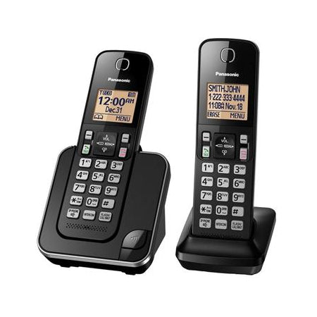 [PANKXTGC352B] Panasonic KX-TGC352B Expandable Cordless Phone with 2 Handsets