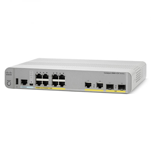 [CSOWSC2960CX8PCL] Cisco Catalyst WS-C2960CX-8PC-L 8-Port Ethernet Switch