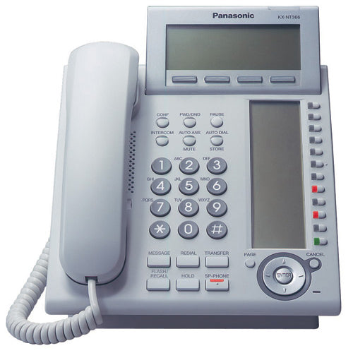 [PANKXNT366W-REF] Panasonic KX-NT366-W 24-Button Backlit LCD IP Phone (Refurbished)