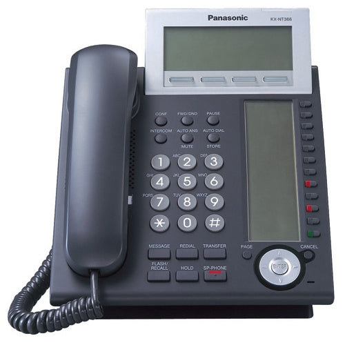 [PANKXNT366B-REF] Panasonic KX-NT366-B 24-Button Backlit LCD IP Phone (Refurbished)