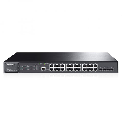 [TPLKT2600G28MPS] TP-Link T2600G-28MPS JetStream 24-Port Managed PoE+ Switch