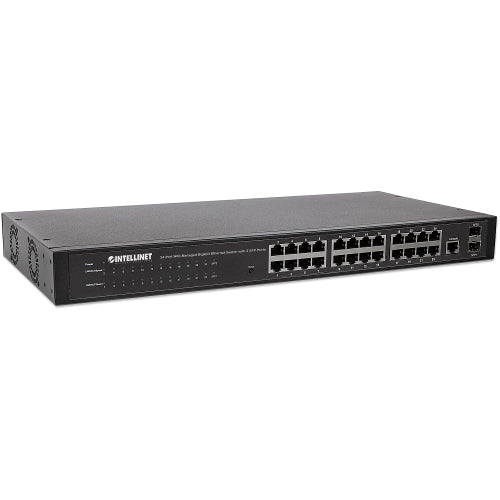 [ITL560917] Intellinet 560917 24-Port Web-Managed Gigabit Ethernet Switch with 2 SFP Ports