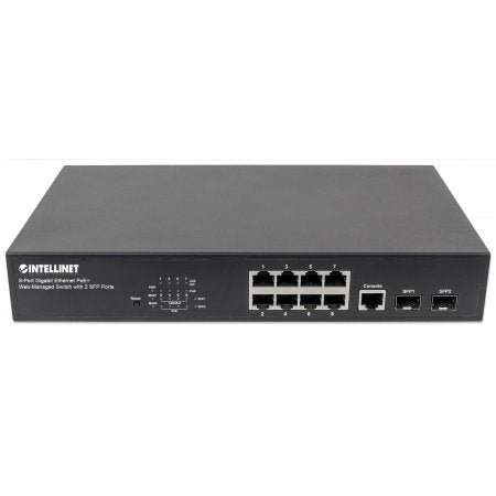 [ITL561167] Intellinet 561167 8-Port Gigabit Ethernet PoE+ Switch