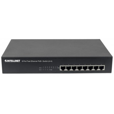 [ITL561075] Intellinet 561075 8-Port Fast Ethernet PoE+ Switch