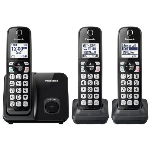 [PANKXTGD513B] Panasonic KX-TGD513B DECT 6.0 Cordless Phones with 2 Handsets