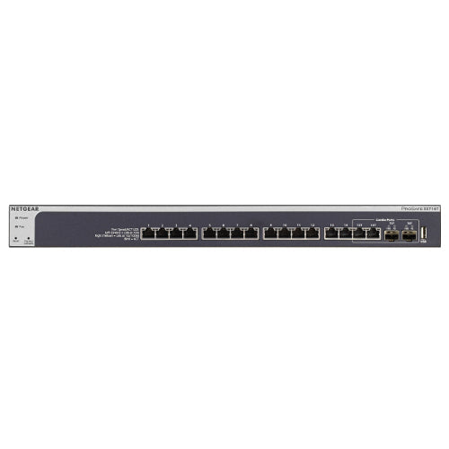 [NETXS716T100NES] Netgear XS716T-100NES 16-Port 10-Gigabit Smart Managed Switch