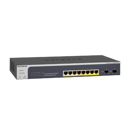 [NETGS510TLP100NAS] Netgear ProSafe GS510TLP-100NAS 8-Port Gigabit Ethernet PoE+ Switch with 2 SFP Ports