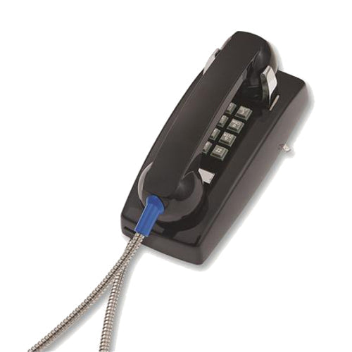 [COR2554AHCBK] Cortelco 255400-AHC-20M Wall Phone with Metal Cradle