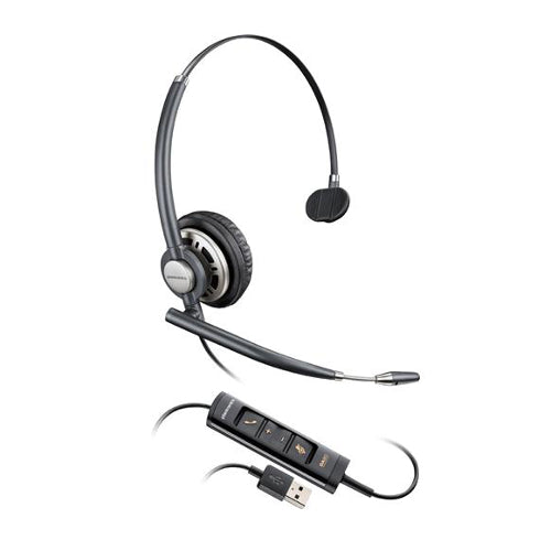 [PLT20347601] Plantronics 203476-01 HW715 Encore Pro USB Monaural Headset HP 783N5AA