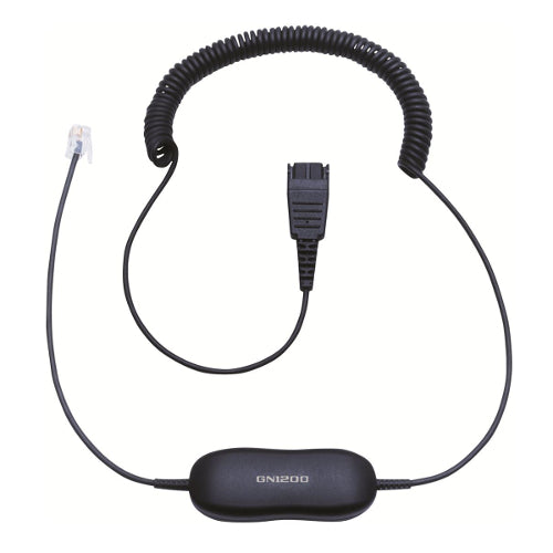 [JAB8800199] Jabra GN1200 88001-99 Smart Cord Quick Disconnect to RJ-9 Headset Cable