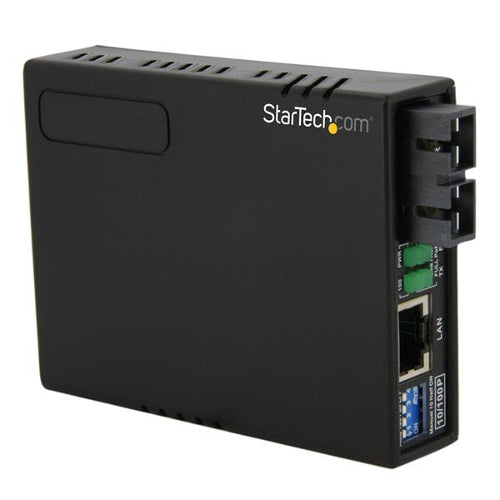 [STMCM110SC2P] StarTech MCM110SC2P Ethernet to Multimode SC Fiber Media Converter with PoE