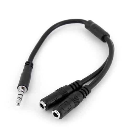 [STMUYHSMFF] StarTech MUYHSMFF 3.5mm Headset Adapter with Headphone/Microphone Plugs Male/Female