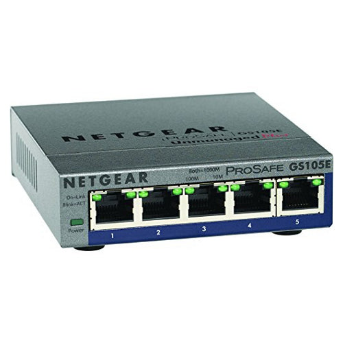 [NETGS105E200NAS] Netgear GS105E-200NAS 5-Port ProSafe Switch