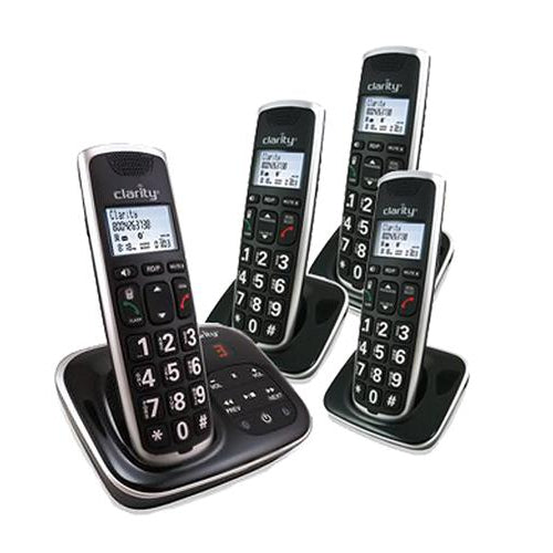 [CLABT914C3] Clarity BT914C3 59914.031 BT914 Bluetooth Amplified Cordless Phone With (3) BT914HS Extra Handsets