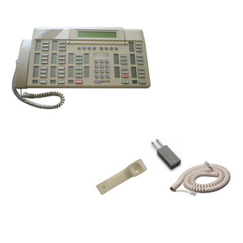 [NTM2250DWHNDKIT-ASH-REF] Nortel Meridian M2250 Receptionist Console NT6G00 with Handset Kit (Ash/Refurbished)