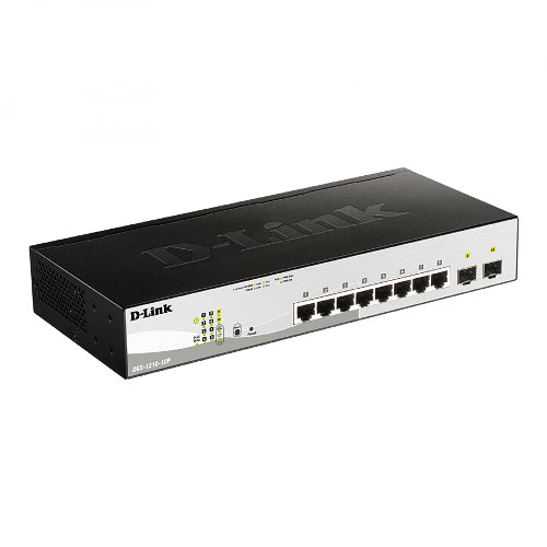 [DLKDGS121010P] D-Link DGS-1210-10P 10-Port Gigabit Web Smart Switch with 2 Gigabit SFP Ports