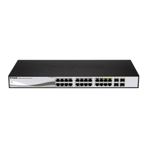 [DLKDGS121028P] D-Link DGS-1210-28P 28-Port PoE Gigabit Smart Switch Including 4 Combo SFP Ports