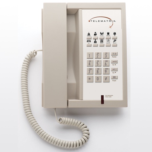 [TLM33239-ASH] TeleMatrix 3300MW10 33239 Basic Single Line Telephone (Ash)