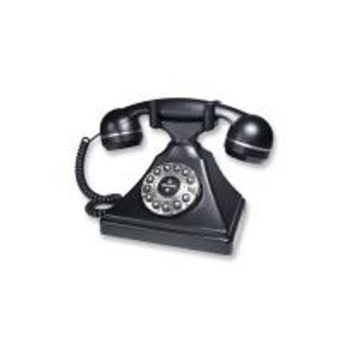 [TLM260091] TeleMatrix 260091 Retro Desk Phone (Black)