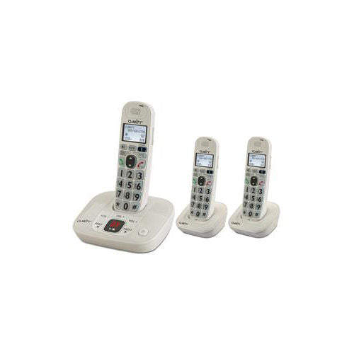 [CLAD712C2] Clarity D712C2 3-Handset Cordless Phone with Up to 30dB Amplification