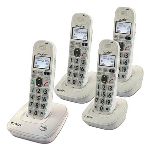 [CLAD702C3] Clarity D702C3 4-Handset Cordless Phone with 30dB Amplification