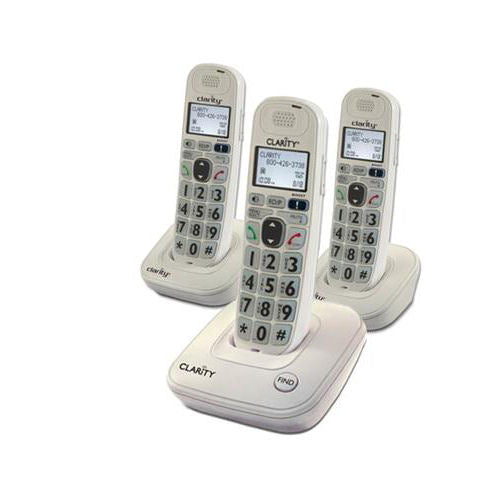 [CLAD702C2] Clarity D702C2 3-Handset Cordless Phone with 30dB Amplification