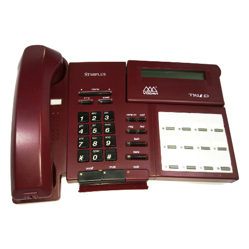 [VODTR901460-BUR-REF] Vodavi TR-9014-60 12-Button Speaker Display Phone (Burgundy / Refurbished)