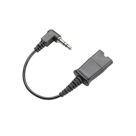 [PLT4084501] Plantronics 40845-01 3.5mm Right Angle to Quick Disconnect Headset Adapter Cable HP 85Q37AA