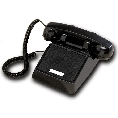 [COR250000VBANDL-BLK] Cortelco 250000-VBA-NDL No Dial Desk Phone (Black)