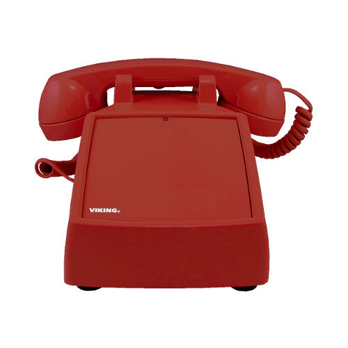 [VIKK1500P-RED] Viking K-1500-P No Dial Desk Phone (Red)