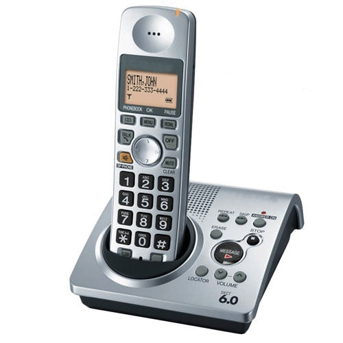 [PANKXTG1031S-SIL] Panasonic KX-TG1031S DECT 6.0 Expandable Cordless Telephone with Digital Answering System (Silver)