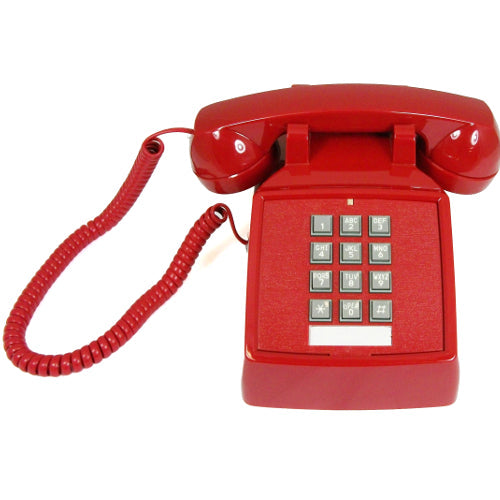 [COR250047VBA20M-RED] Cortelco 250047-VBA-20M Traditional Basic Desk Phone (Red)