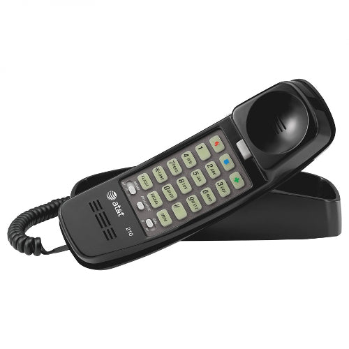 [ATT210TL-BLK] AT&T 210 Trimline Phone With Memory Dialing (Black)